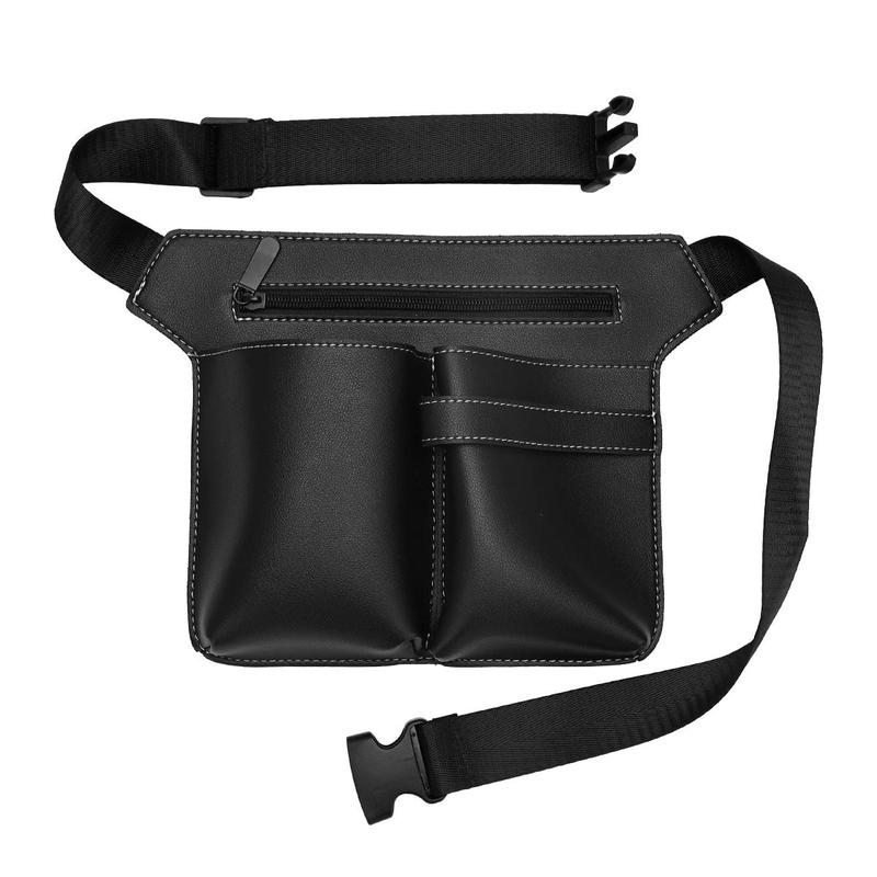 Hair Cutting Salon Tool Bag, Portable Adjustable Hair Cutting Tool Storage Waist Bag, Professional Hair Styling Tool Bags for Barber