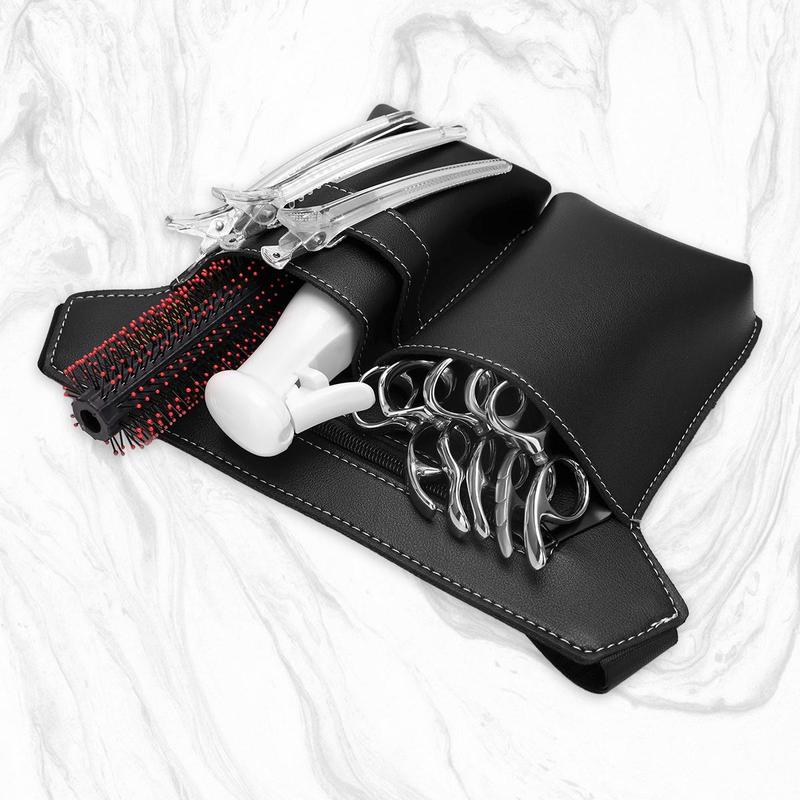 Hair Cutting Salon Tool Bag, Portable Adjustable Hair Cutting Tool Storage Waist Bag, Professional Hair Styling Tool Bags for Barber