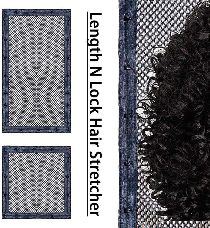 Length and Lock Hair Stretcher, Mesh Wrap to Prevent Shrinkage,Hair Net for Curly Hair, Durable Hair Drying Stretcher Tool