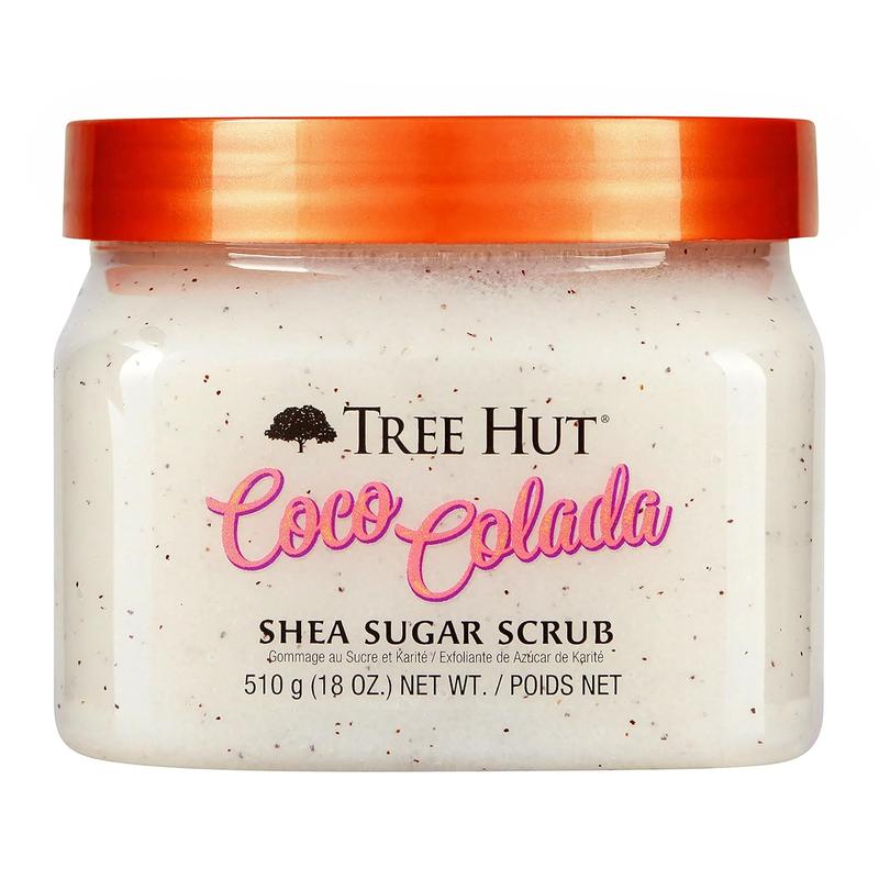 Tree Hut Shea Sugar Scrub Coco Colada, 18 Oz, Ultra Hydrating and Exfoliating Scrub for Nourishing Essential Body Care Tree Hut