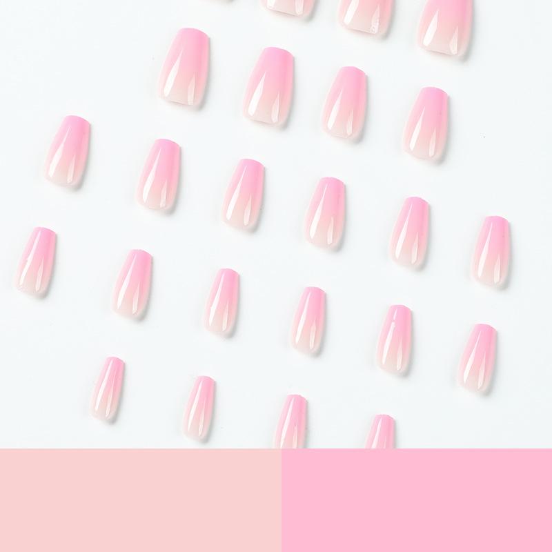 [ Ombre Light Pink ] Ellie Young Nails  Medium Press on Nails   24pcs Press on Nails   Fake Nail   False Nails   Reusable Nails   Coffin Nails   Almond Nails   Square Nails