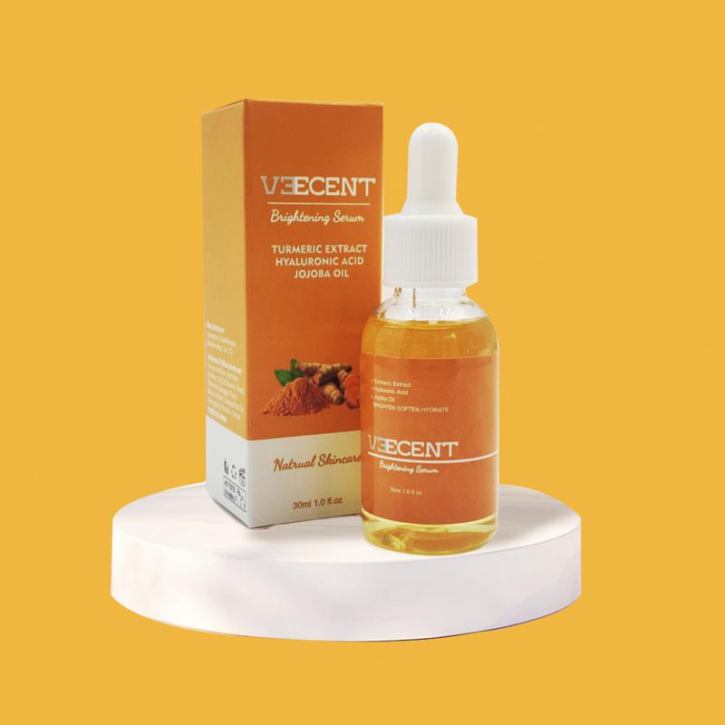 Veecent Brightening Turmeric Hyaluronic Acid Serum-Brighten + Hydrates Hydrating Moisture