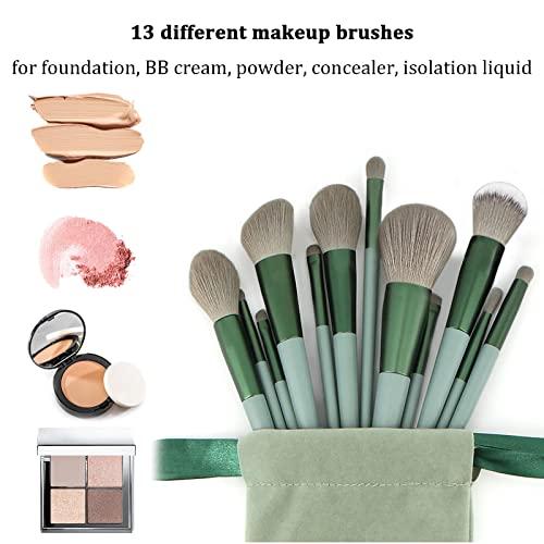 Koccido Makeup Brushes 22 Pcs Makeup Kit,Foundation Brush Eyeshadow Brush Make up Brushes Set (Green, 22 Piece Set)