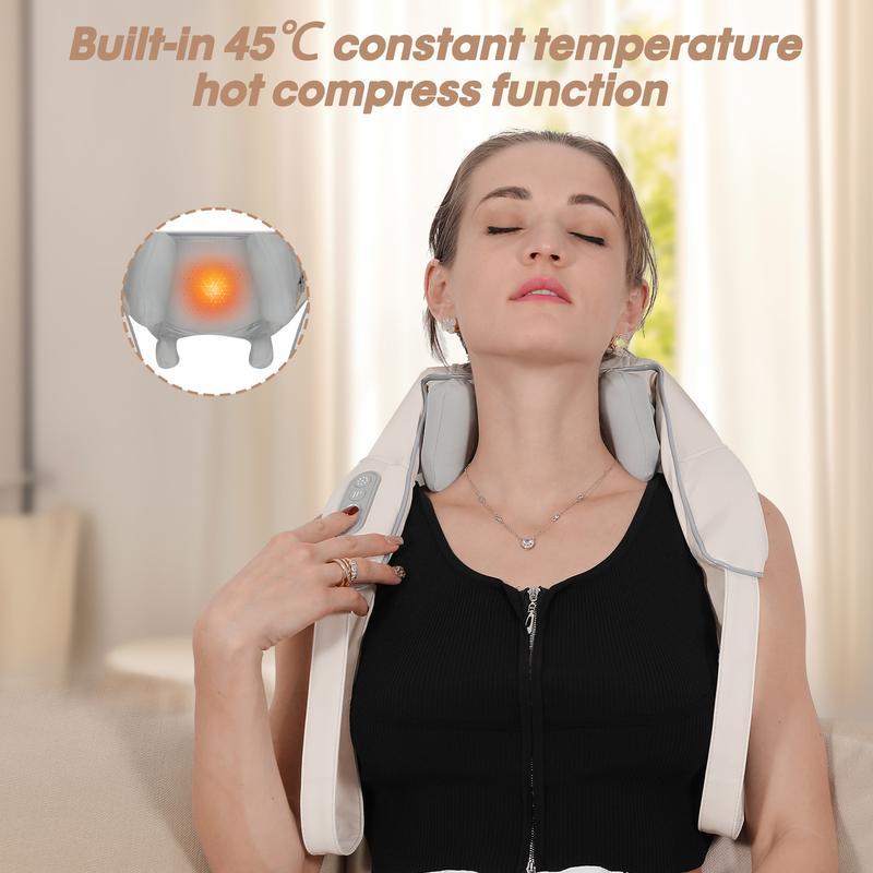 Shiatsu Shoulder and Neck Massager,massage machine,rechargeable,neck pain,Relaxing Shoulder and Neck, Home,Car,Thanksgiving, Christmas,Black Friday,Gifts