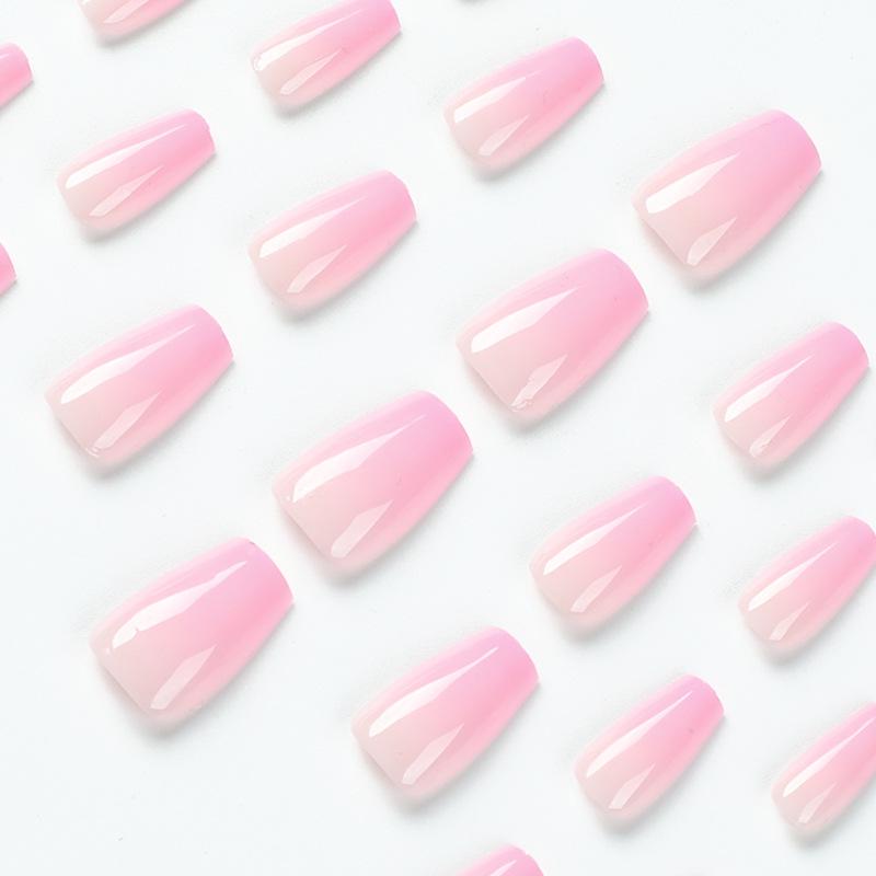 [ Ombre Light Pink ] Ellie Young Nails  Medium Press on Nails   24pcs Press on Nails   Fake Nail   False Nails   Reusable Nails   Coffin Nails   Almond Nails   Square Nails