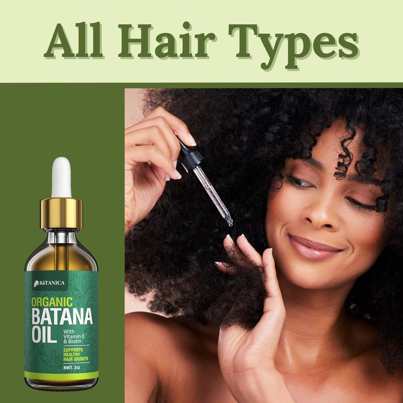 Organic Batana Oil Hair Growth Serum with Biotin & Vitamin E - Dr. Sebi Approved for Hair Growth Made In USA - 2oz Moisturizing Haircare