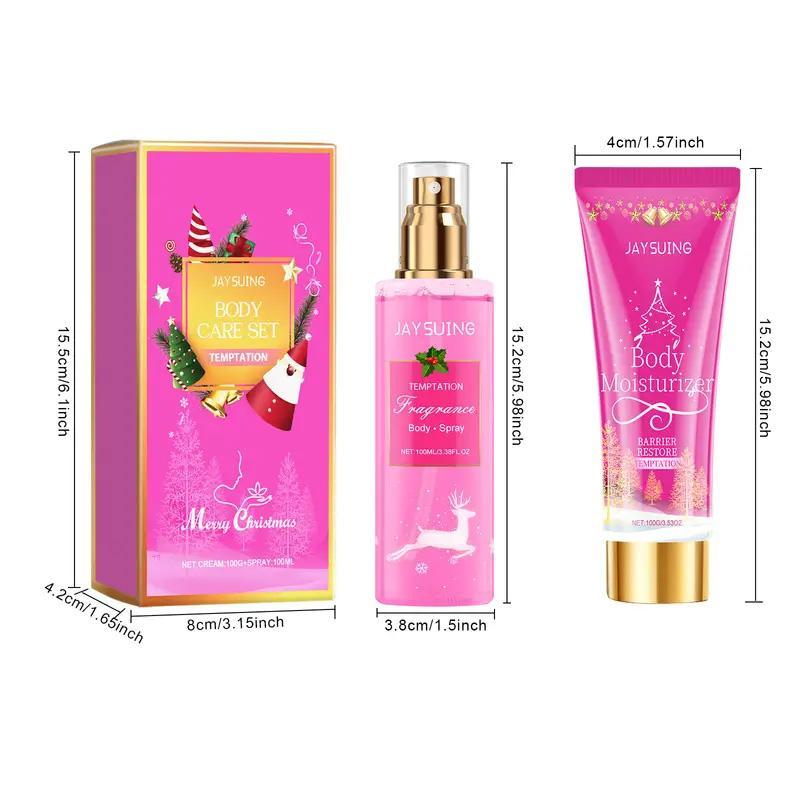 Body Care Set, 2 Counts box Body Lotion & Spray, Deep Skin Care, Moisturizing Body Care Product for Women & Men