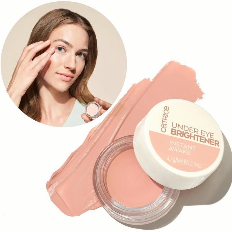 Catrice Under Eye Brightener Concealer – Brighten Dark Circles with Hyaluronic Acid & Shea Butter, Tinted, Powder Radiant Cream Foundation Hydrating