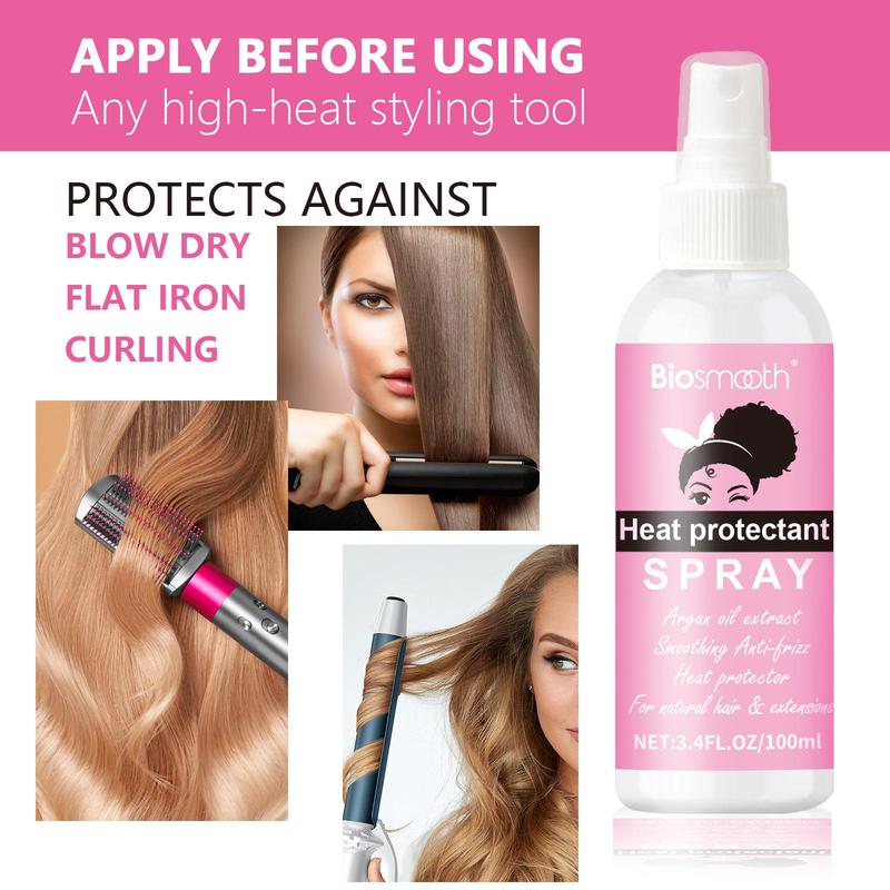 100ml Hair Heat Protector Spray, Professional Grade Thermal Protector Leave-in Conditioner, Anti-frizz Shine Spray For All Hair Types, Hair Products