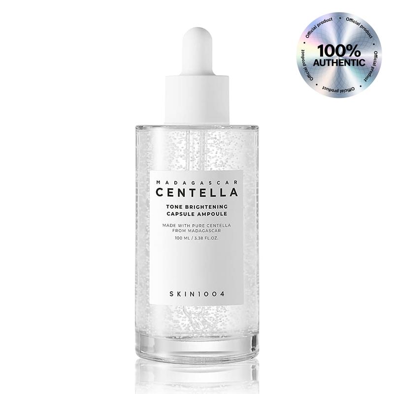 SKIN1004 Madagascar Centella Tone Brightening Capsule Ampoule - Official Product Korean Hydrating Centella Brightening Ampoule Oil Serum (3.38 fl oz)