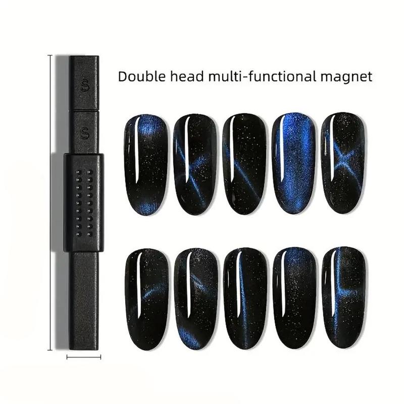 Dual-ended Cat Eye Magnet Stick Kit, Formaldehyde-free Professional Tools for Perfect Gel Nail Designs, Manicure & Pedicure Tools for Women & Girls