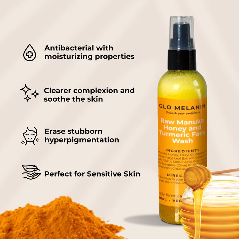 Raw Manuka Honey and Turmeric Face Wash (NEW) skincare routine