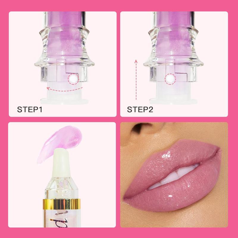 Long Lasting Lip Gloss, Moisturizing Lip Glaze, Glossy Lip Glaze Stick, Plumping Lip Oil Lip Stick for All Occasions Makeup, Girls and Women, Cosmetic Products, Lip Care Products