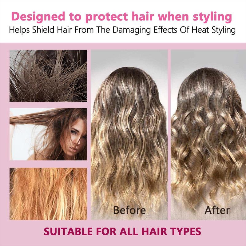 100ml Hair Heat Protector Spray, Professional Grade Thermal Protector Leave-in Conditioner, Anti-frizz Shine Spray For All Hair Types, Hair Products