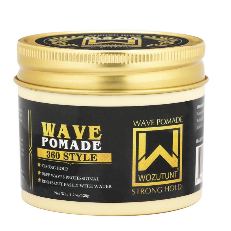 Shea Butter Wave Pomade, Strong Hold Hair Styling Cream for Natural Look Hair Waves, Professional Hair Styling Product for Men