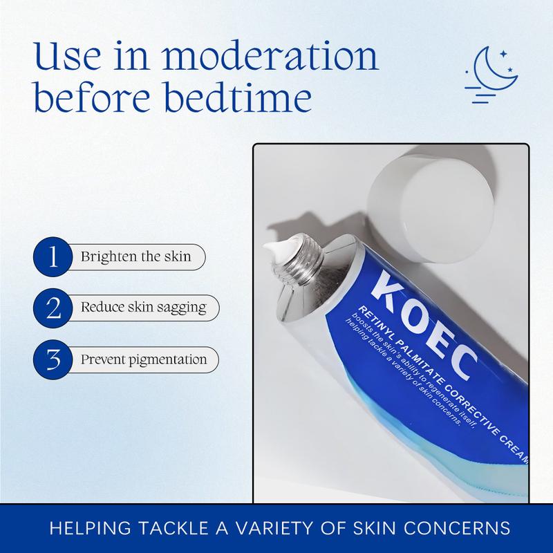 KOEC Retinol A Gel Moisturizer: Lightweight Dual-Action Anti-Wrinkle & Acne Care Cream Moisturizing Skincare Smooth Clear