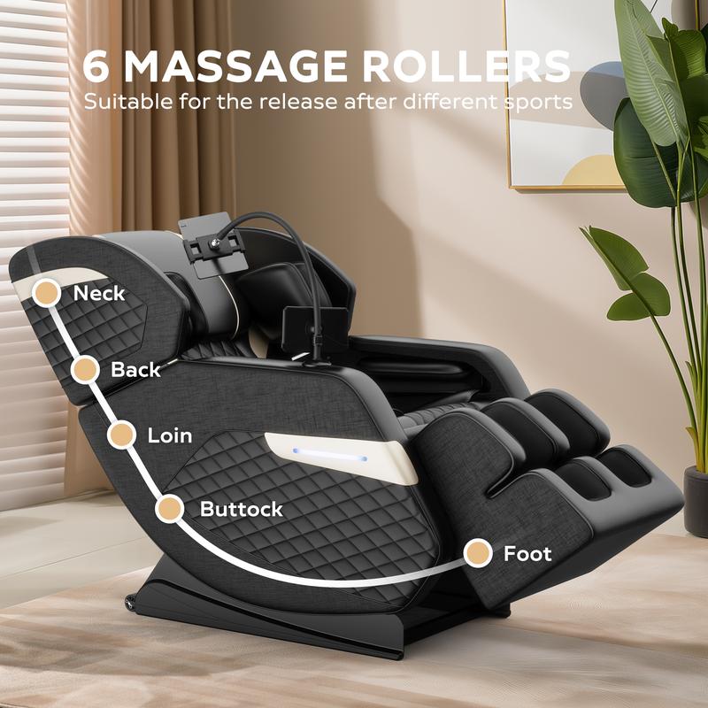 [blackfriday sale]2024 Massage Chair Recliner with Zero Gravity with Full Body Air Pressure