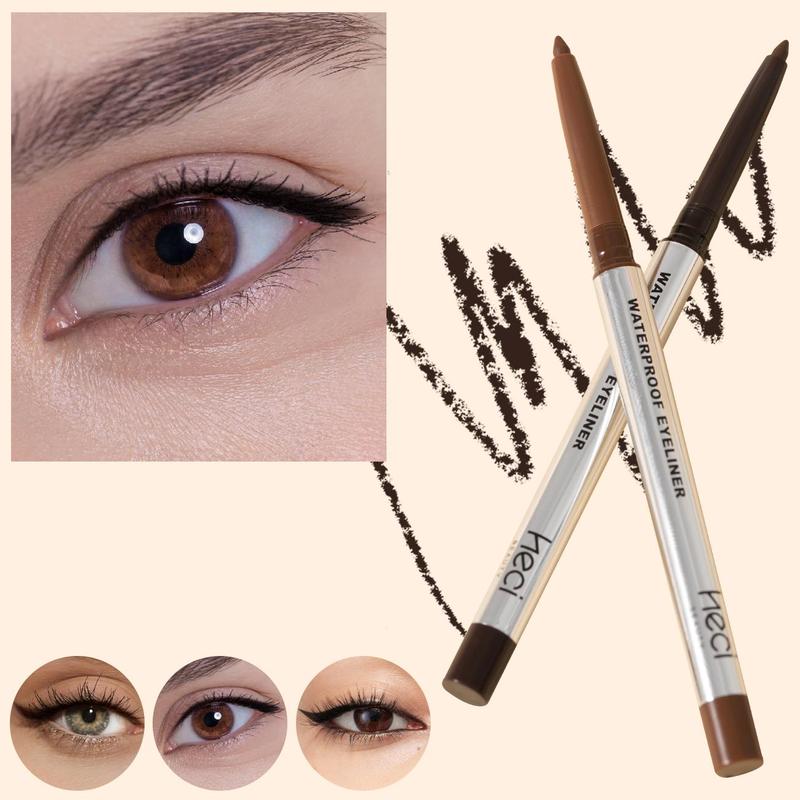 Waterproof Eyeliner Set, 3 Counts Smooth Anti-smudge Matte Eyeliner, Beginner Friendly Eyeliner Pen, Eye Makeup Tool for Women