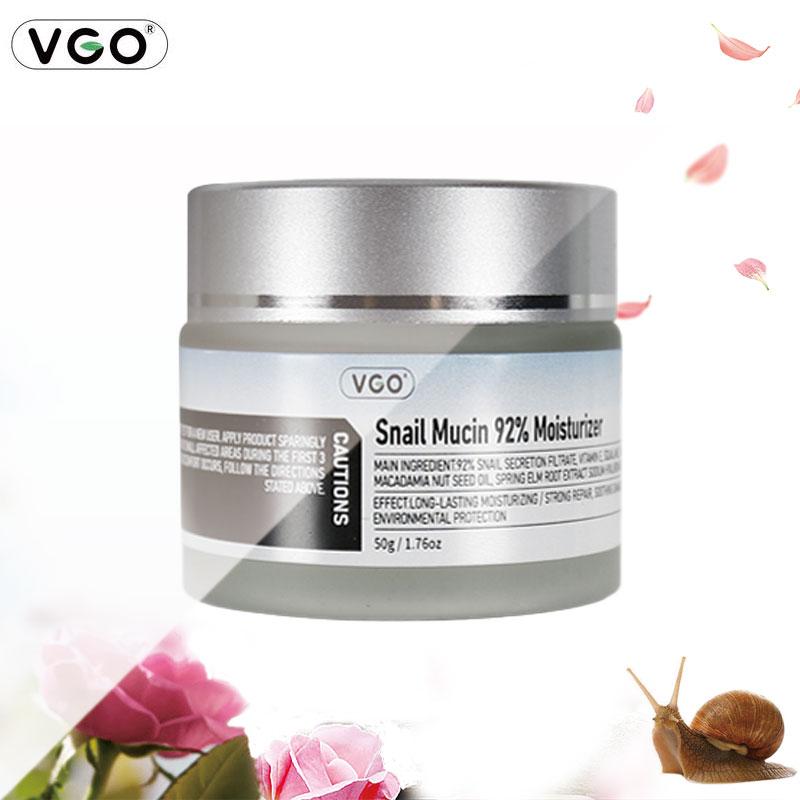 VGO Snail Mucin 92% Moisturizer Daily Face Gel Cream for Dry & Sensitive Skin,Cleanser Moisturizing Skincare,Face Serum,Serum for Women and Men and VGO Vitamin C Facial Serum Essence,30ml 60ml Moisture Cleansing Set