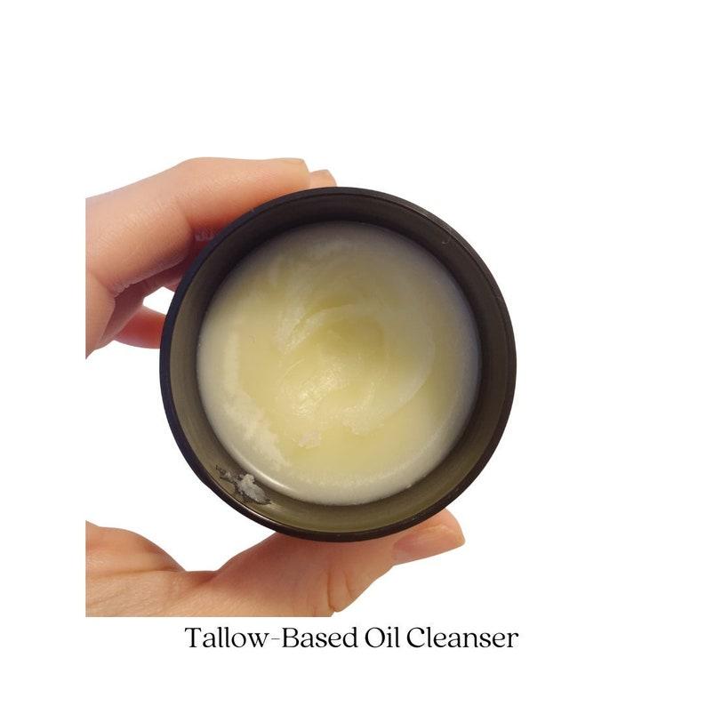 Tallow Oil Facial Cleanser, Oil Cleansing Facial Cleanser Sensitive Skin, Tallow Cleanser, Oil Cleansing, Tallow Based Skincare