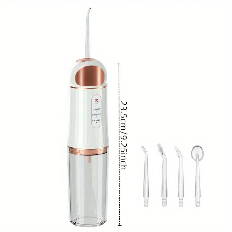 Portable Rechargeable Water Flosser, 1 Set Cordless Oral Irrigator & Accessories, Oral Care Tool for Home & Travel, Gift For Christmas & Fall, Winter Gift