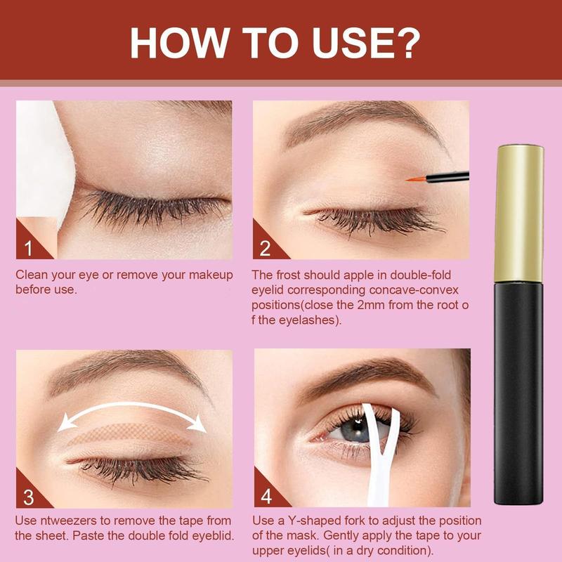 Invisible double eyelid tape for eye makeup