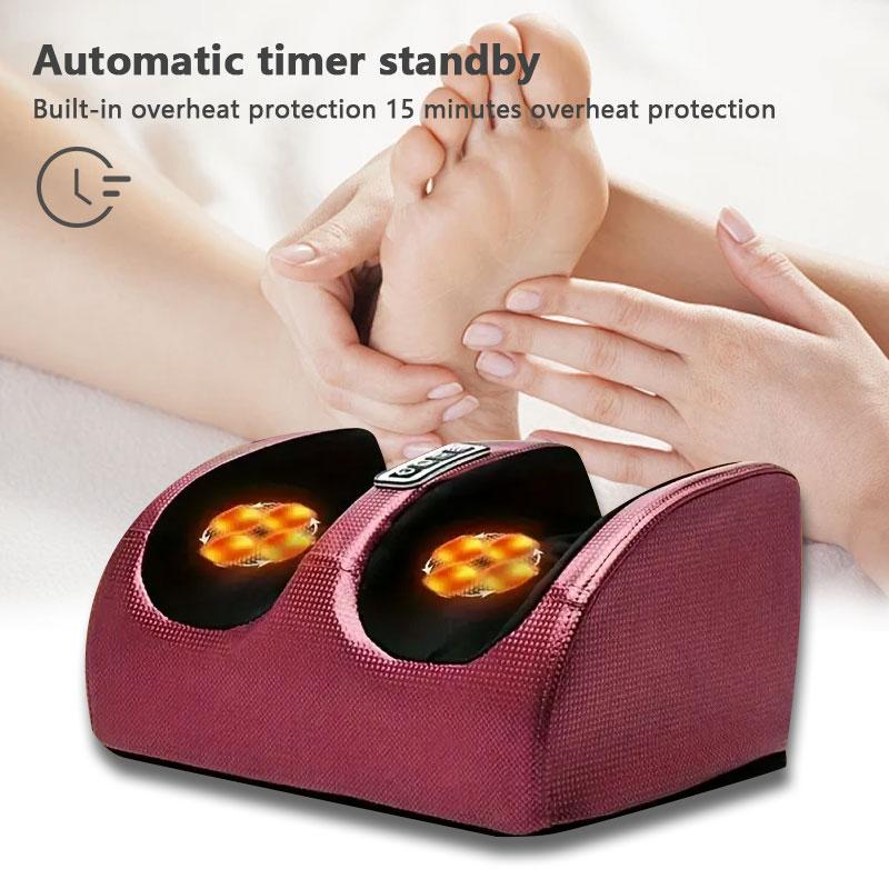 Foot Massager Machine with Heat, Shiatsu Deep Kneading, Delivers Relief for Tired Muscles and Plantar Fasciitis, Christmas Gift