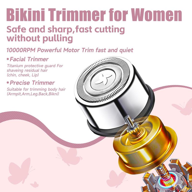 WILJOJ Trimmer for Women,Electric Shaver and RazorRechargeable Body and FacialEpilator women's  electric   Comfort Waterproof