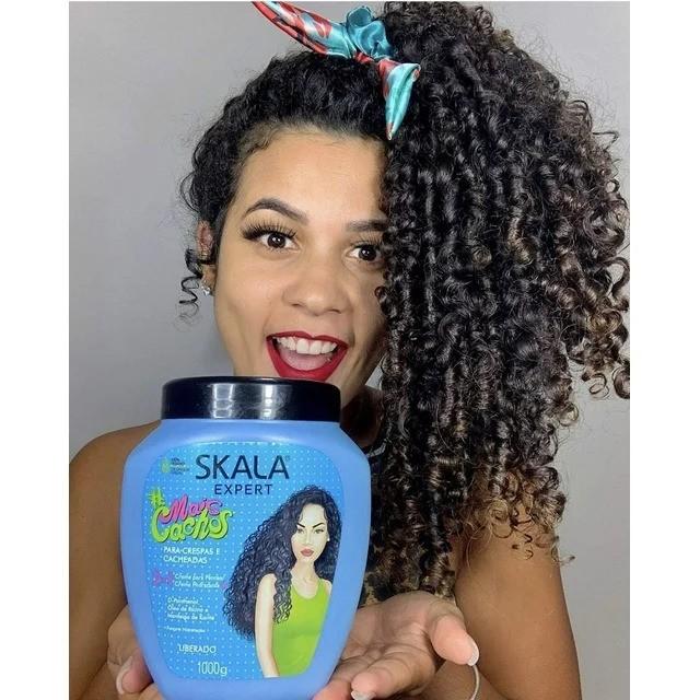 2 in 1 SKALA Mais Cachos Kit Curly Hair Super Curly Treatment Cream for Hair 3ABC Great  hair growth strength repair glow volume Conditioner Shampoo