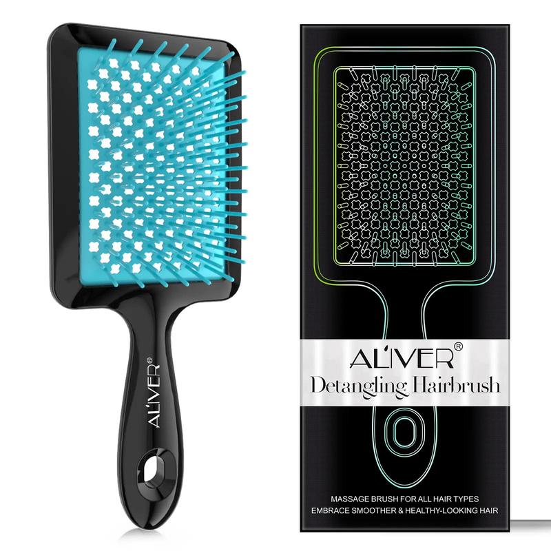 Hollow Out Hair Brush, 1 Count Professional Hair Detangling & Styling Tool, Lightweight Scalp Massage Comb for Women, Hair Care & Styling Tool