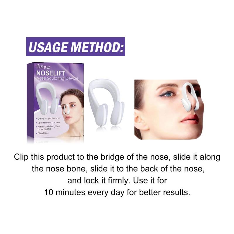 EELHOE Nose Care Device, Nose Shaping Contour, Firming, Straightening, High Nose Bridge, Beautiful Nose Facial Comfort