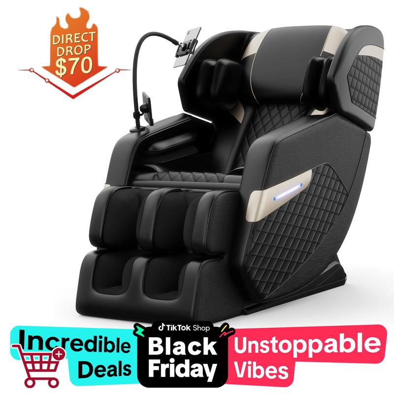 [blackfriday sale]2024 Massage Chair Recliner with Zero Gravity with Full Body Air Pressure