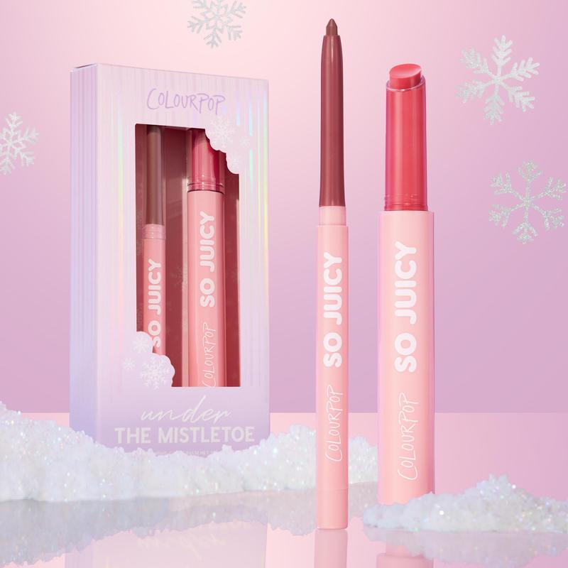 ColourPop® Under the Mistletoe - Pink Plumping Gloss Balm & Lip Liner Kit - Holiday Kit