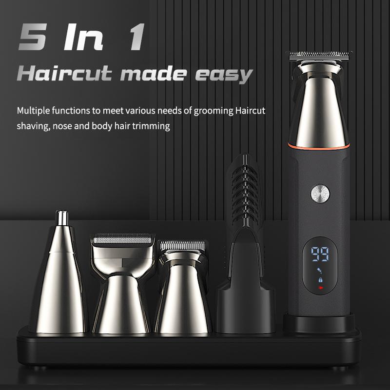 Beard Trimmer for Men, Waterproof Electric Razor for Nose, Body, Face and Mustache, Cordless Hair Clippers Shavers for Men Grooming Kit, Gifts for Men Husband Father