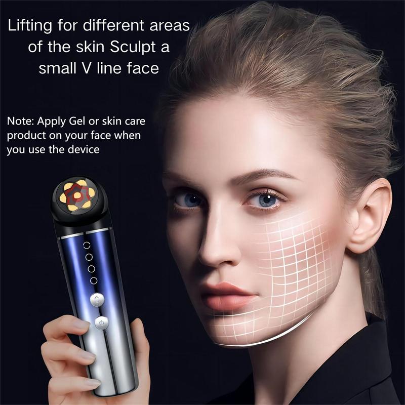 Rf Facial Beauty Instrument, USB Rechargeable Ultrasonic Beauty Instrument, Electric Facial Skin Rejuvenation Instrument, Rf Induction Instrument for Women and Men, A Wonderful Gift, Face Sculpting Tool, Facial Massager, Skincare Products