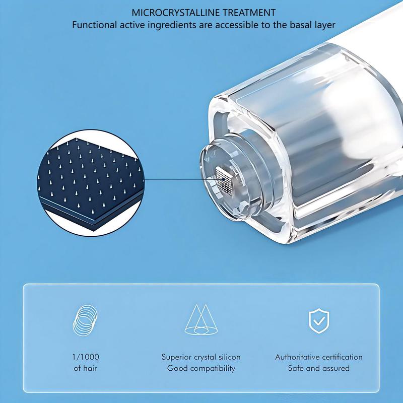 Microcrystalline Skin Pen, 1 Box Portable Microcrystalline Serum Freeze-dried Powder Water Light Instrument, Facial Beauty Instrument for Home Use