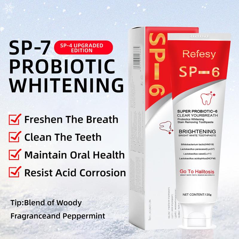 [Upgraded Version]  Super Probiotic Sp-6 Toothpaste, Sp-6 Ultra Whitening Toothpaste, Sp 6 Toothpaste,Fresh Breath, Sp-6 Toothpaste 4.9 oz SP-10,SP-10 SP-8 SP-4 sp-10 sp-8 sp-4 sp8 sp6 sp4 SP-10