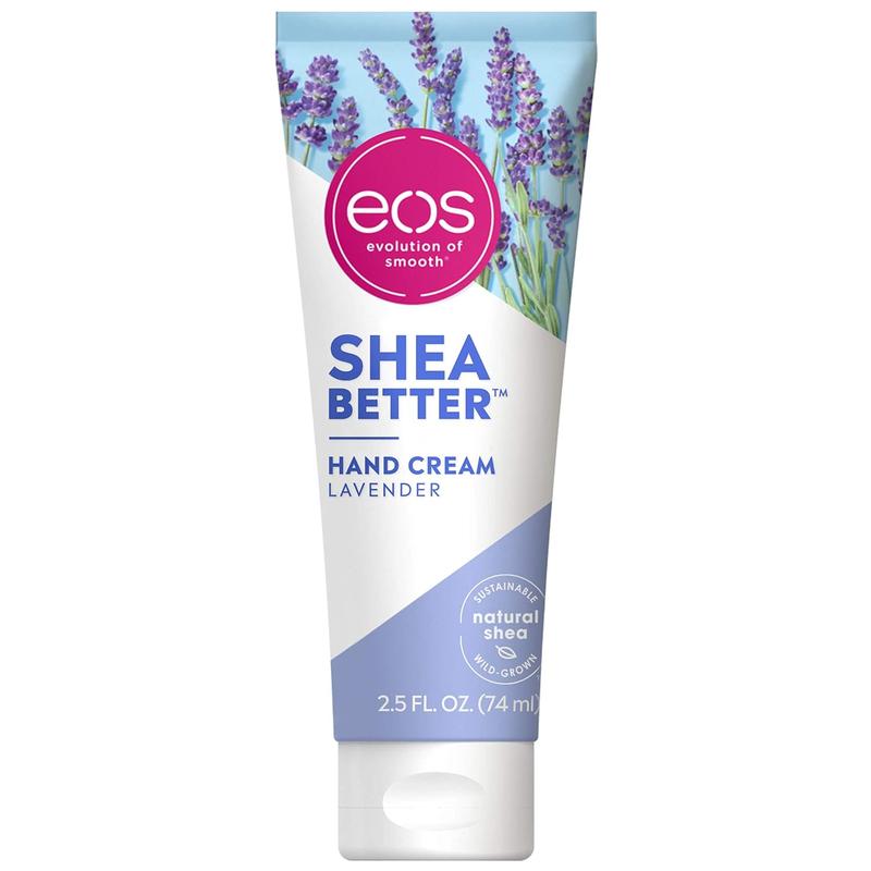 Eos Shea Better Hand Cream- Lavender, 24-Hour Hydration, Lasts through Hand-Washing, Skin Care Lotion with Shea Butter, 2.5 Fl Oz eos