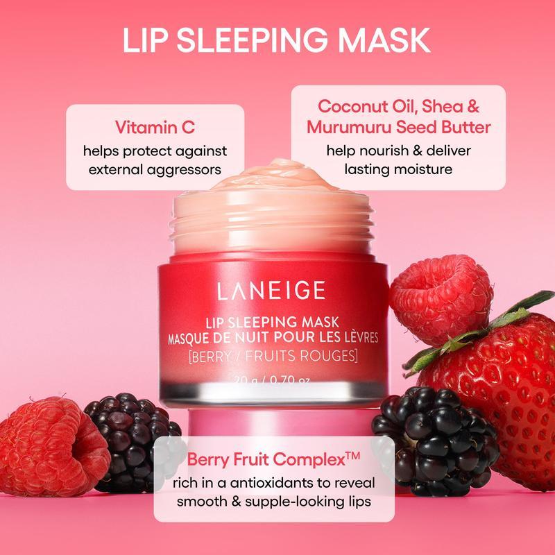 Laneige Midnight Minis-Lip Sleeping Mask with Vitamin C for Nourishment and Hydration - Skincare, Comfort