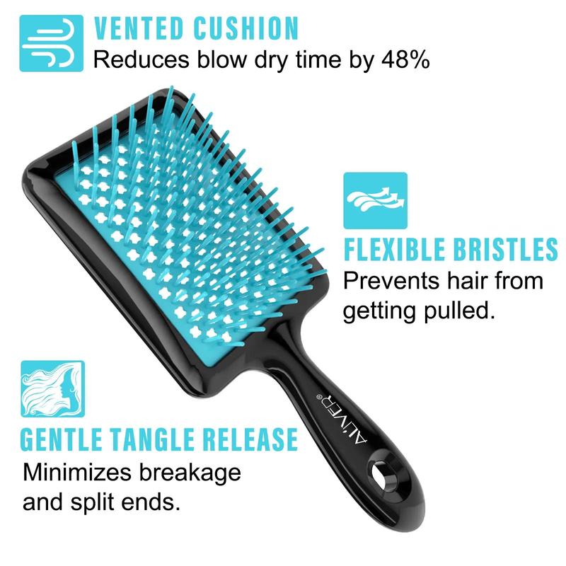 Hollow Out Hair Brush, 1 Count Professional Hair Detangling & Styling Tool, Lightweight Scalp Massage Comb for Women, Hair Care & Styling Tool