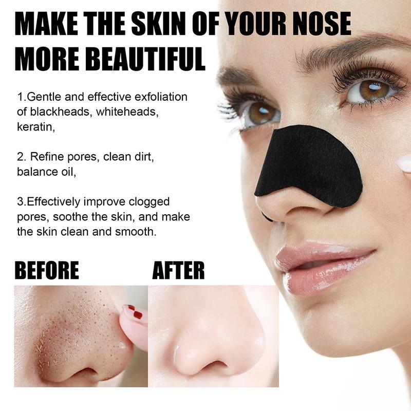 10pcs Unisex Blackhead Remove Mask Peel Nasal Strips Deep Cleansing Shrink Pore Nose Black dots Remove Stickers Skin Care Patch