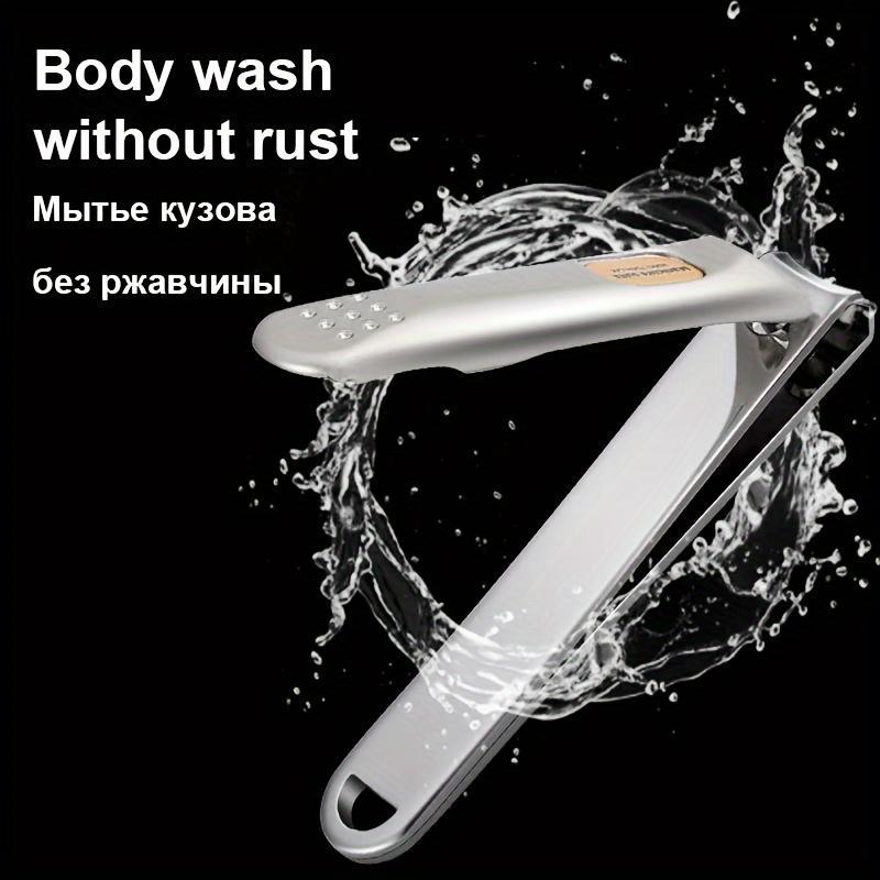 Stainless Steel Nail Clipper, Anti Splash Fingernail Cutter, Professional Nail Care Pedicure Tool for Home & Salon Use