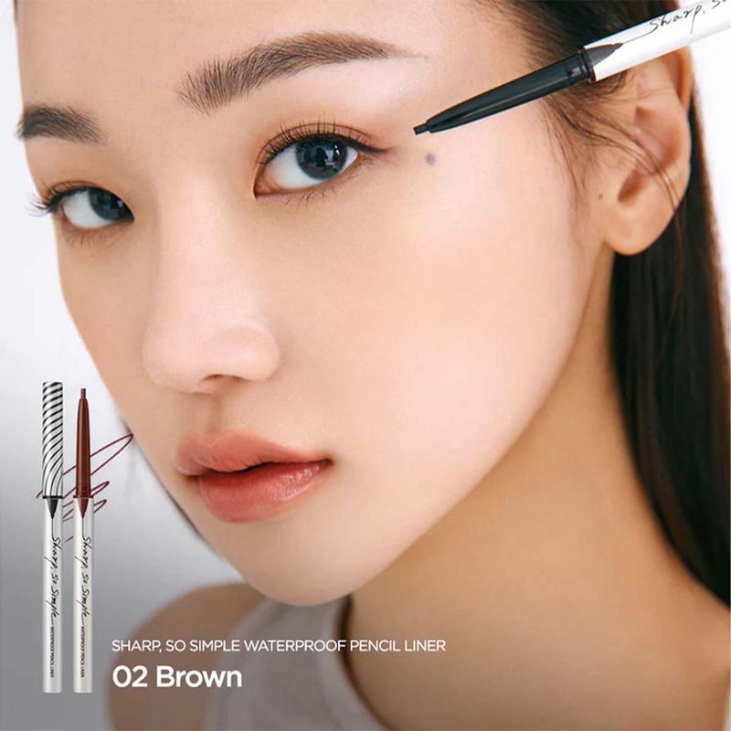 [CLIO] Sharp, So Simple Waterproof Pencil Liner (6 Colors), Waterproof Pencil Eyeliner, Long-lasting Eyeliner, Smudge-proof Eyeliner, Precision Tip Eyeliner, 2mm Thin Pencil, K-Beauty, Viral Waterproof Pencil Liner