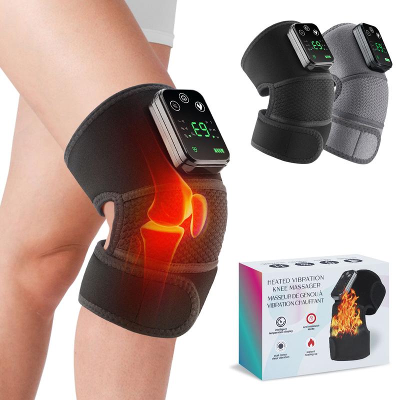 Black FridayHeating Knee Massager, KneeShoulder Elbow 3-in-1 Heating VibrationMassagers, Body Care Wireless HotCompress Body Massager for Muscle,Birthday Gifts, Gift for Christmas & Fall,Winter Gift