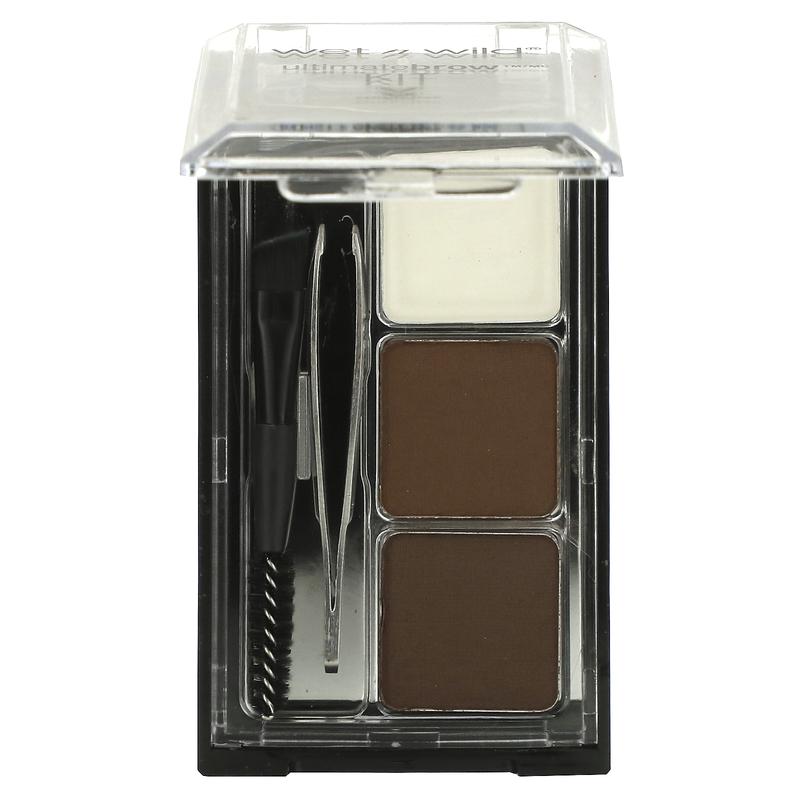 wet n wild Ultimate Brow Kit, 1111498 Dark Brown, 0.09 oz (2.5 g)