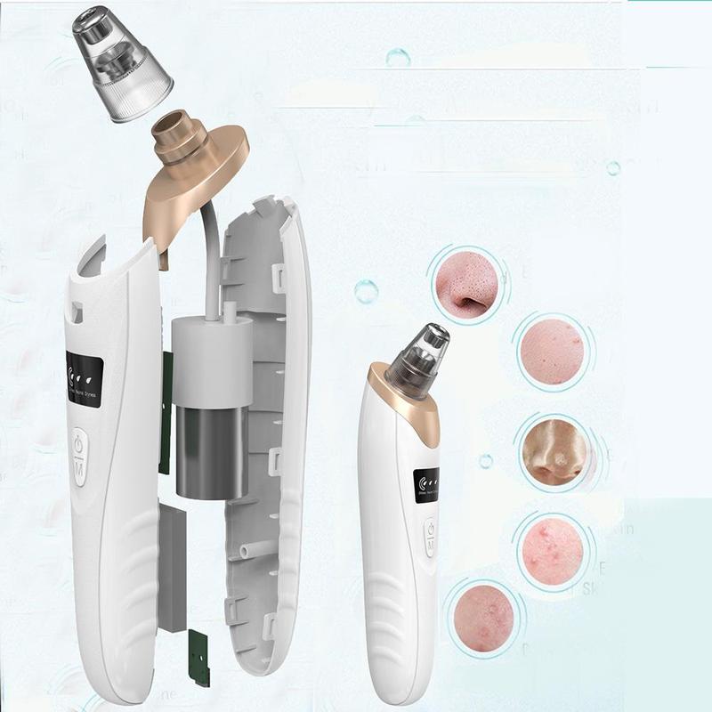 Newest Blackhead Remover Pore Vacuum,5 Suction Power,5 Probes,USB Rechargeable Blackhead Vacuum Kit-Facial Pore Cleaner Electric Acne Extractor Tool for Women and Men