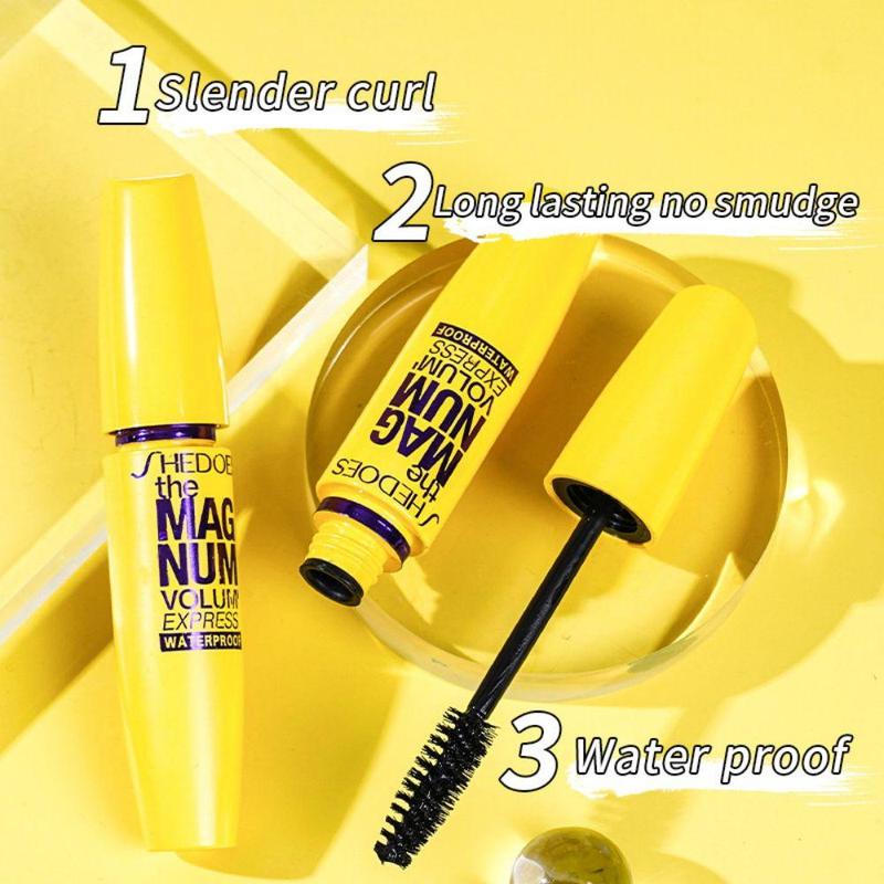 Long-lasting Mascara, Natural Curl Eyelashes Mascara, Eye Lashes Lengthening Volumizing Styling Defining Multiplying Curling Mascara Stick