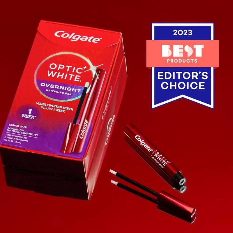 Colgate Optic White Overnight Teeth Whitening Pen - 35 Nightly Treatments - Oral