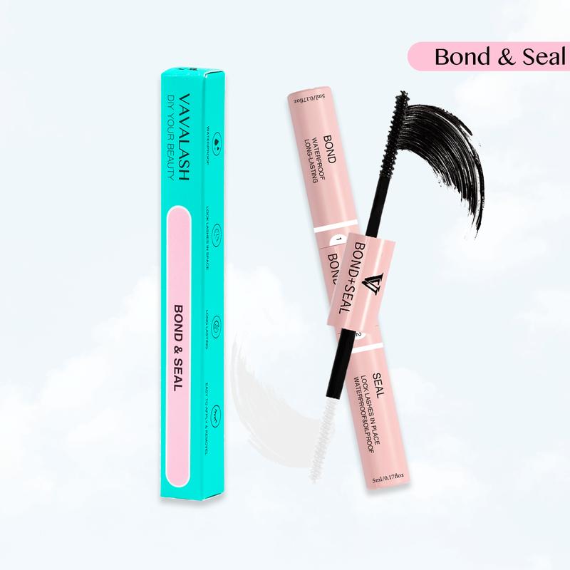 VAVALASH upgrade Lash Bond&Seal Cluster Lash Glue Individual Lashes Glue for DIY Lash Extensions Long Retention Strong Hold 48-72 Hours Waterproof Lash Bond for Lash Clusters(5ml+5ml) Eyelashes Makeup Cosmetic Eyelash Extensions Eyelashes Extensions