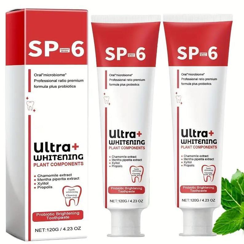 3pcs Toothpaste SP-6 Oral HealthManagement, Fresh Breath，Probiotic  Toothpaste, Deep Cleaning Care Toothpaste